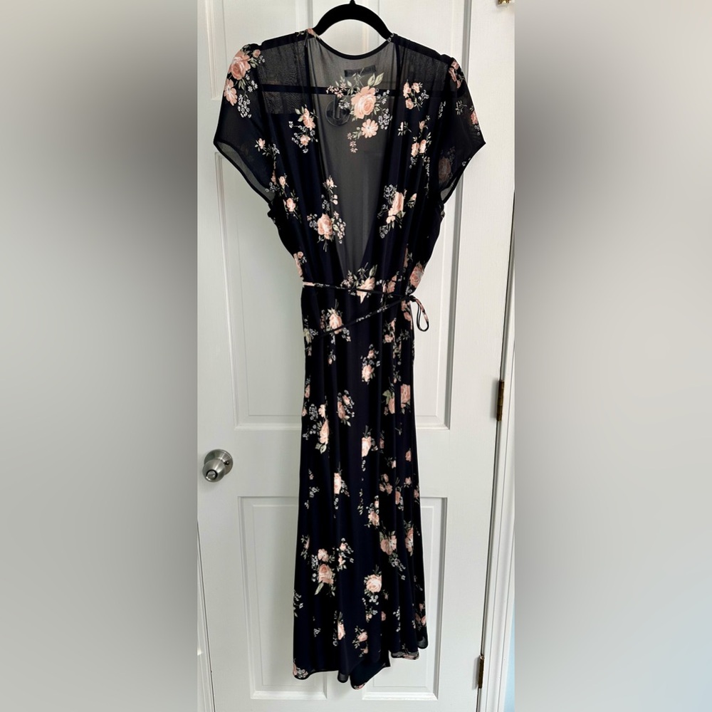 Floral Black Dress